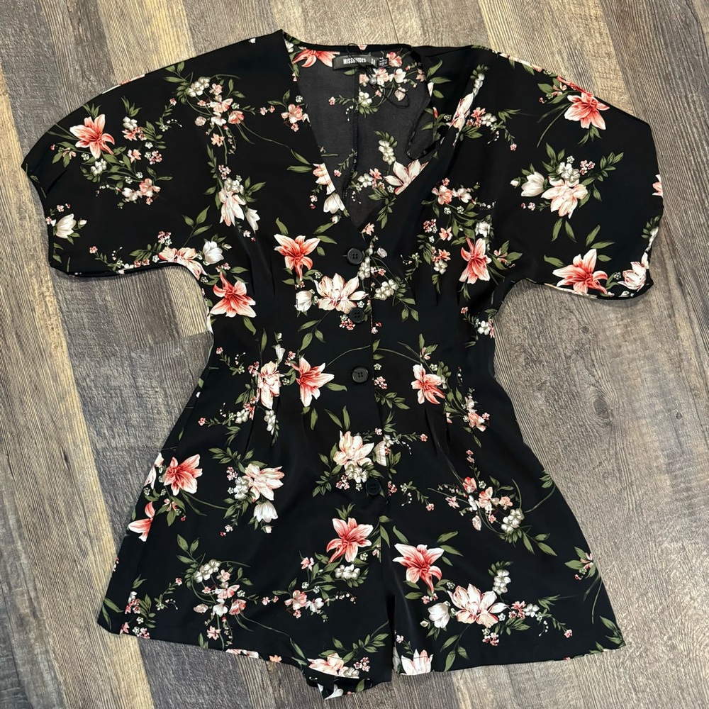 Missguided Floral Romper